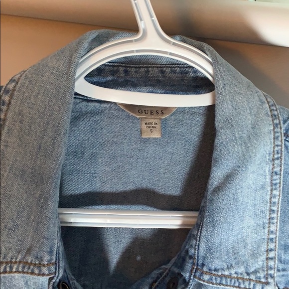 Guess jean button up top - Picture 2 of 7